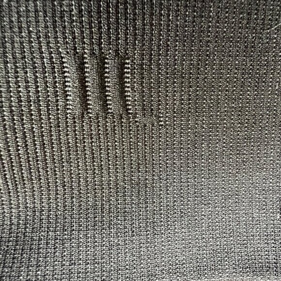 Lululemon In The Flow Crop II Black Gray Diamond Patterned Yoga Pants Size 10 - Picture 5 of 9